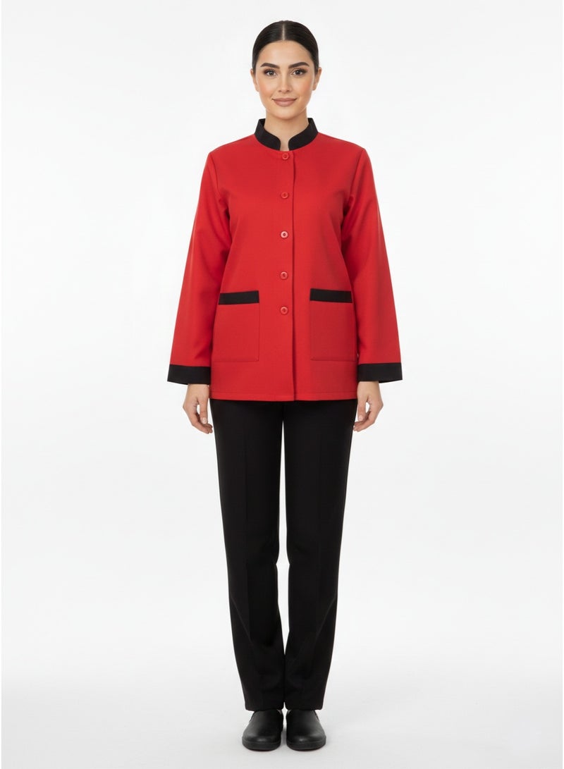 Workwear Suit - red x black - Image 2